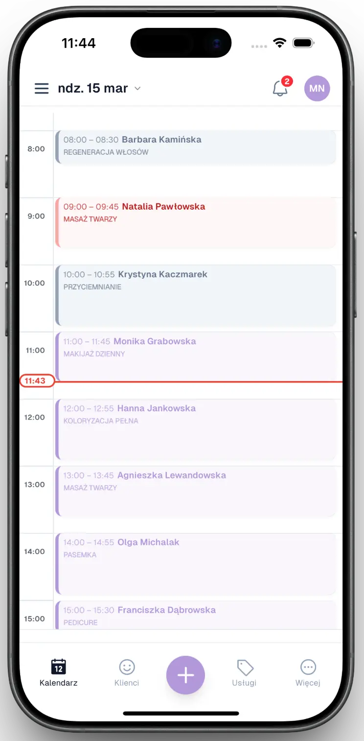 Kalendarz wizyt w BeSkiz